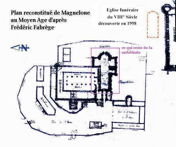 carte de F.Fabr&egrave;ge de Maguelone