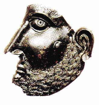 masque gaulois en bronze de Dijon